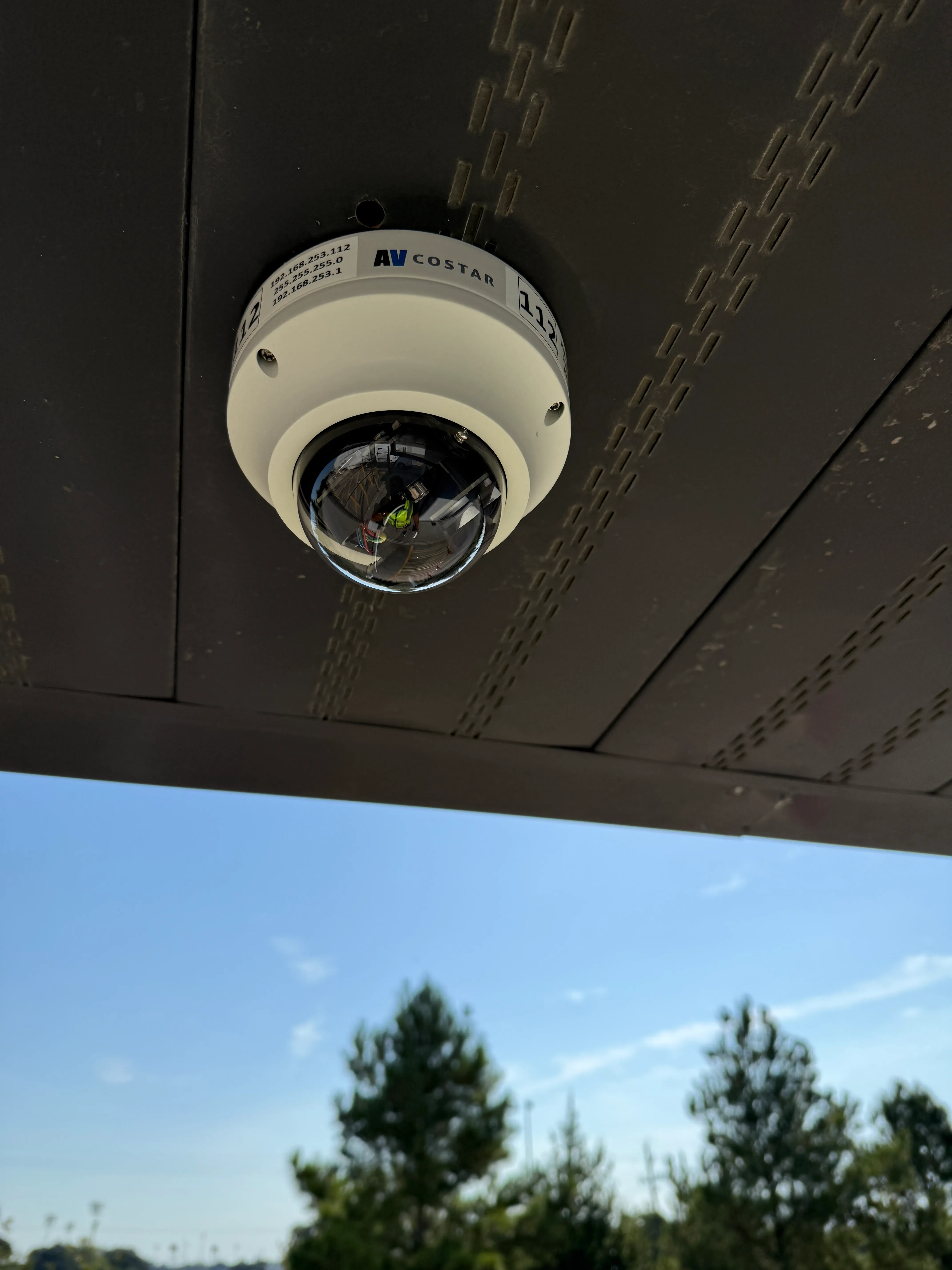 Commercial CCTV security camera installation