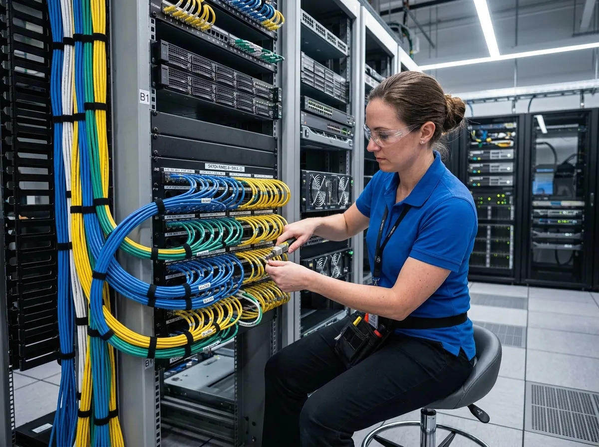 Clean professional cable installation